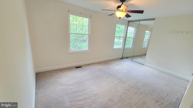 19503 Fetlock Dr, Germantown, MD 20874 - empty room featuring ceiling fan, baseboards, and carpet