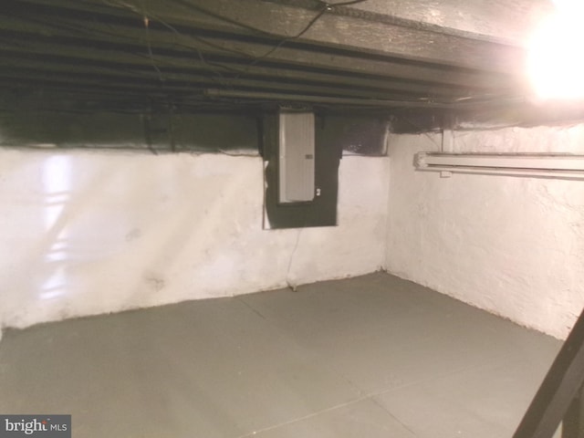 433 E Auburn St, Philadelphia, PA 19134 - unfinished below grade area with electric panel