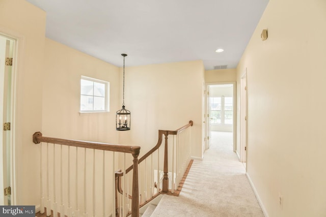 1910 Scaffold Way, Odenton, MD 21113 - hallway with an upstairs landing, healthy amount of natural light, carpet floors, and baseboards