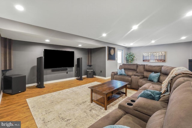 6218 Alan Linton Blvd W, Frederick, MD 21703 - living room featuring light wood finished floors, baseboards, and recessed lighting
