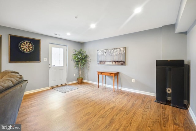 6218 Alan Linton Blvd W, Frederick, MD 21703 - foyer featuring wood finished floors, baseboards, and recessed lighting