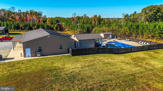 2052 Twenty Two Rd, Pamplin, VA 23958 - rear view of property with a forest view and a patio