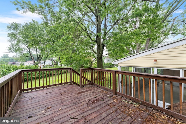 view of wooden terrace