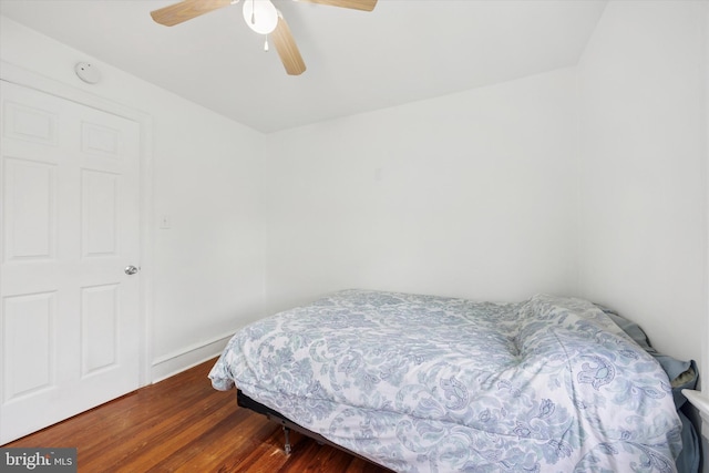 237 Roland Rd, Brookhaven, PA 19015 - bedroom featuring wood finished floors and ceiling fan
