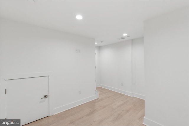 1325 N 17th St Unit A, Philadelphia, PA 19121 - empty room with recessed lighting, light wood-style floors, and baseboards