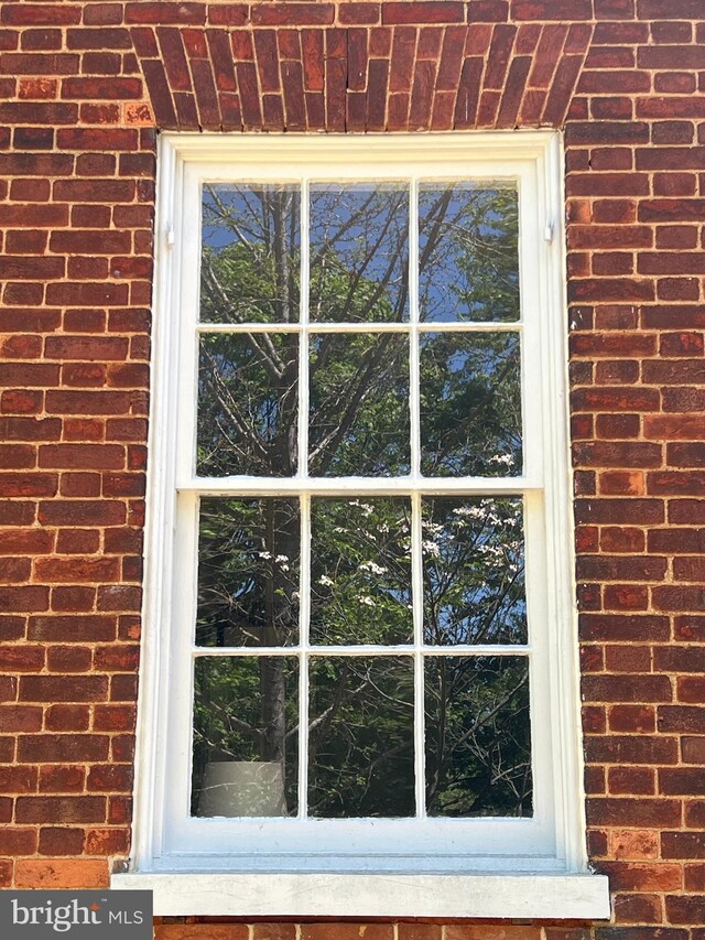 detailed view of brick siding