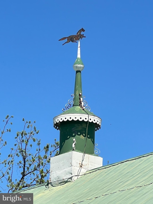 exterior view of metal roof