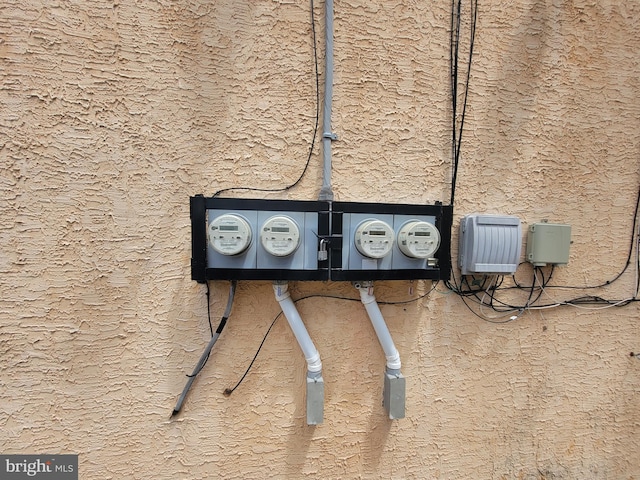 3535 N 8th St, Philadelphia, PA 19140 - exterior view of electric meter and stucco siding
