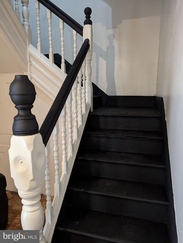 1819 W Ontario St, Philadelphia, PA 19140 - stairway with wood finished floors