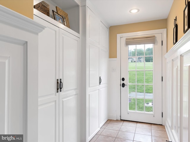 130 Waterfall Ln, Landenberg, PA 19350 - doorway with light tile patterned flooring and recessed lighting