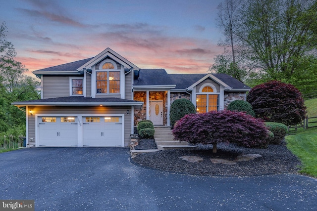 15039 Jarrettsville Pike, Monkton, MD 21111 - view of front of property featuring a garage, driveway, and stone siding