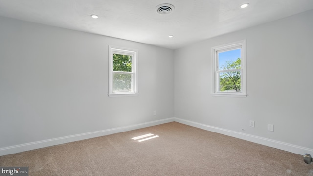 8014 Ritchie Hwy, Pasadena, MD 21122 - carpeted spare room with baseboards and recessed lighting