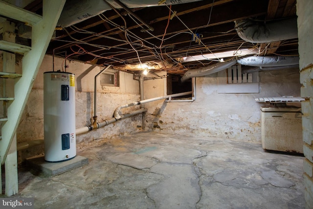 408 Frederick St, Hanover, PA 17331 - unfinished basement with electric water heater