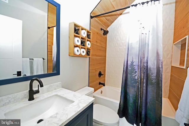 7012 Silverwood St, Philadelphia, PA 19128 - bathroom with shower / tub combo, toilet, and vanity