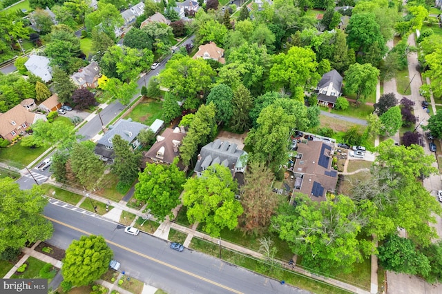 aerial overview of property's location featuring nearby suburban area
