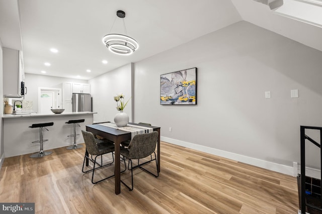 5113 W Thompson St, Philadelphia, PA 19131 - dining area with light wood finished floors, recessed lighting, and baseboards
