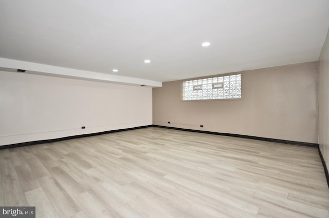 8922 Brous Ave, Philadelphia, PA 19152 - empty room with recessed lighting, baseboards, and light wood-type flooring
