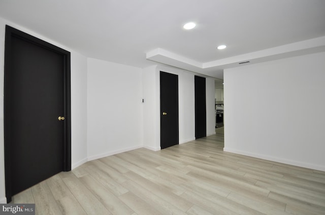 8922 Brous Ave, Philadelphia, PA 19152 - spare room featuring light wood-type flooring, recessed lighting, and baseboards