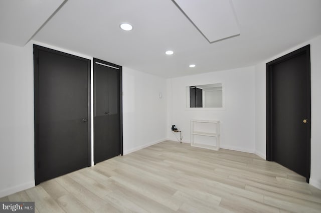 8922 Brous Ave, Philadelphia, PA 19152 - unfurnished room featuring light wood-style flooring, recessed lighting, and baseboards