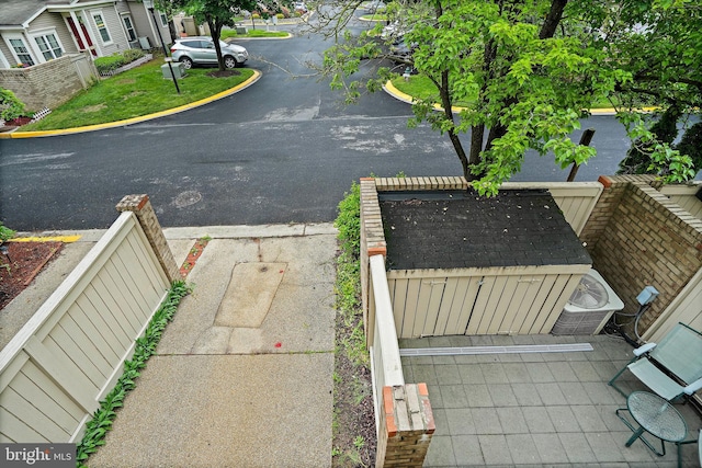 view of asphalt road