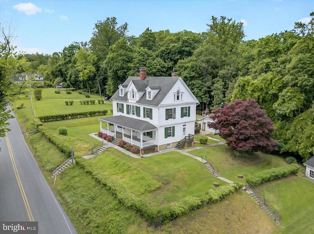 1 N Landvale St, York Haven, PA 17370 - view from above of property with a forest
