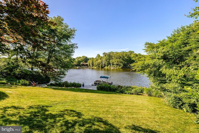 2200 Spinnaker Ct, Reston, VA 20191 - water view featuring a boat dock