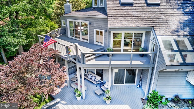 2200 Spinnaker Ct, Reston, VA 20191 - view of wooden terrace