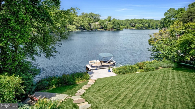 2200 Spinnaker Ct, Reston, VA 20191 - water view featuring a boat dock