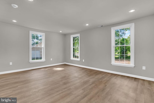 21 Mattingly Ave, Indian Head, MD 20640 - unfurnished room featuring plenty of natural light, wood finished floors, baseboards, and recessed lighting