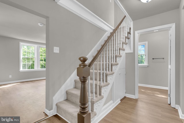 21 Mattingly Ave, Indian Head, MD 20640 - stairway featuring wood finished floors and baseboards