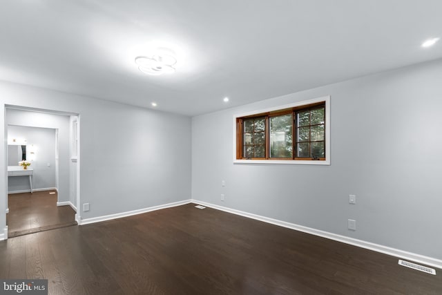616 Webb Rd, Elkins Park, PA 19027 - empty room with baseboards, wood finished floors, and recessed lighting