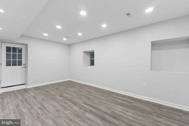 616 Webb Rd, Elkins Park, PA 19027 - spare room featuring wood finished floors, recessed lighting, and baseboards