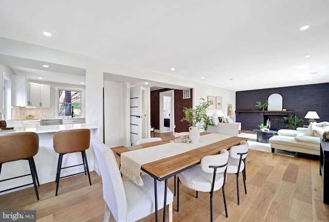 8120 Eastern Ave NW, Washington, DC 20012 - dining area with light wood finished floors and recessed lighting