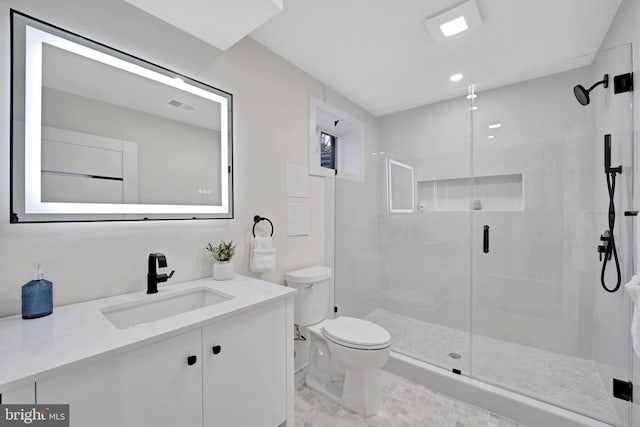 8120 Eastern Ave NW, Washington, DC 20012 - full bathroom featuring a shower stall, toilet, and vanity