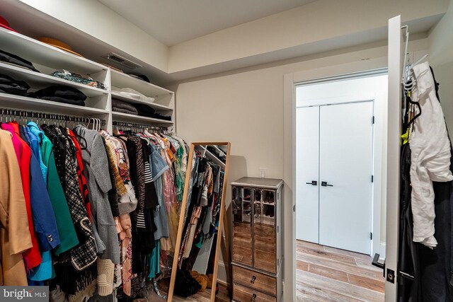 1919 Bennett Pl NE, Washington, DC 20002 - walk in closet featuring wood finished floors