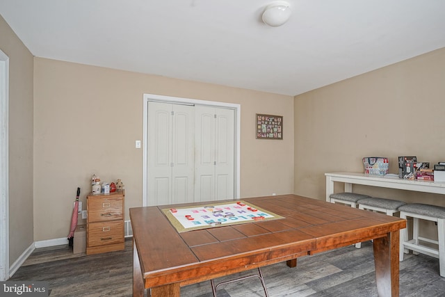 33 Laurel Rd, Millville, NJ 08332 - office area featuring dark wood-type flooring and baseboards