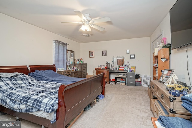 33 Laurel Rd, Millville, NJ 08332 - bedroom featuring light carpet and ceiling fan