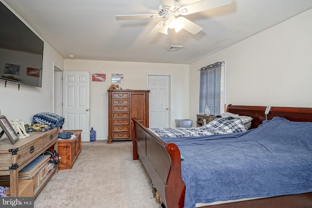 33 Laurel Rd, Millville, NJ 08332 - bedroom with light carpet and a ceiling fan