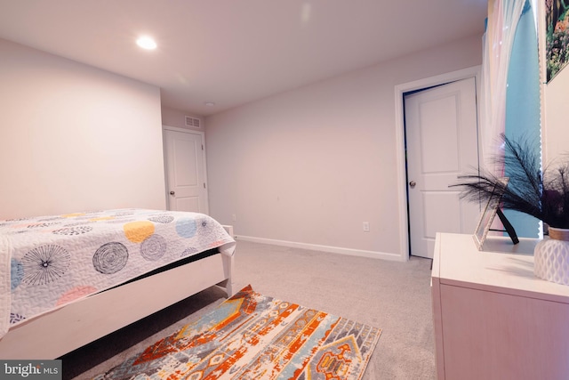 1722 Bradley Dr, Harrisburg, PA 17110 - bedroom with light carpet, baseboards, and recessed lighting