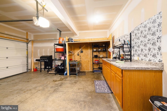 1722 Bradley Dr, Harrisburg, PA 17110 - garage featuring a workshop area