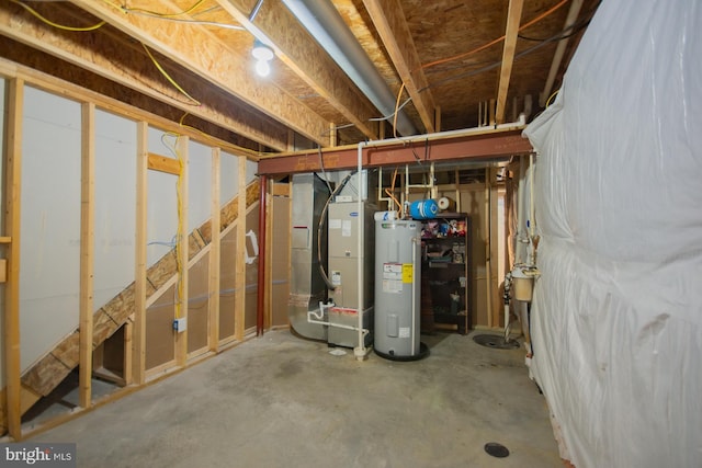 173 Tuscany Trl, Hedgesville, WV 25427 - unfinished below grade area featuring electric water heater and heating unit