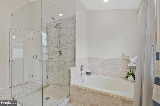 12641 Terrymill Dr, Herndon, VA 20170 - full bathroom with a shower stall and a garden tub