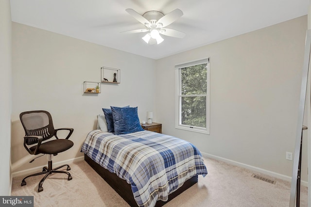 12641 Terrymill Dr, Herndon, VA 20170 - carpeted bedroom with baseboards and ceiling fan