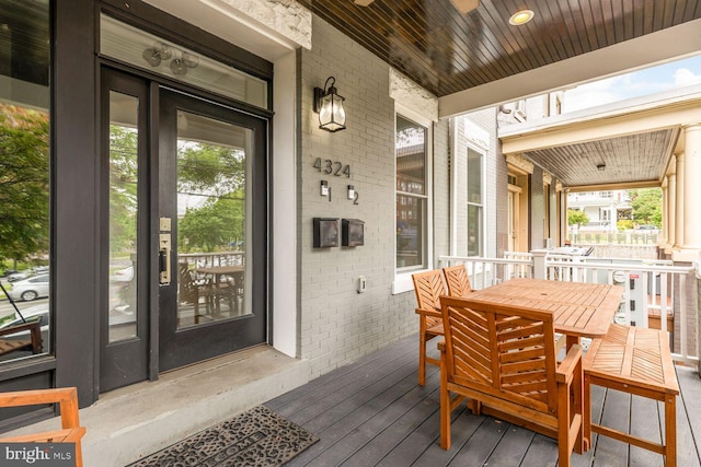 4324 14th St NW Unit 1, Washington, DC 20011 - wooden terrace with a porch