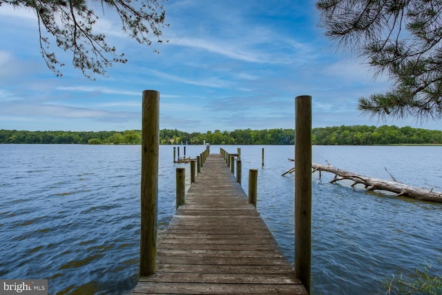 46369 Hattons Rest Ln, Lexington Park, MD 20653 - dock featuring a water view