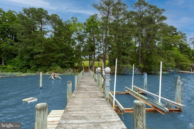 46369 Hattons Rest Ln, Lexington Park, MD 20653 - dock featuring a water view