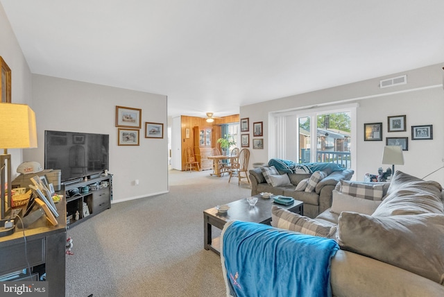 275 Green St Unit 4-I6, Edgewater Park, NJ 08010 - carpeted living room featuring baseboards