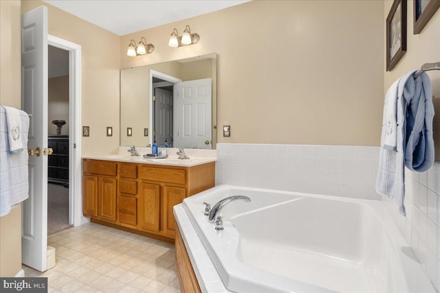 192 Antietam Dr, Waynesboro, PA 17268 - full bathroom featuring a garden tub and double vanity