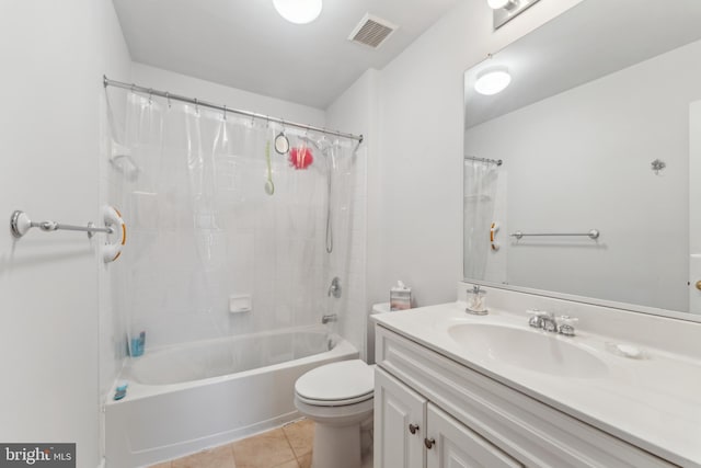 800 S Charles St, Baltimore, MD 21230 - bathroom with tile patterned flooring, vanity, toilet, and shower / bath combo