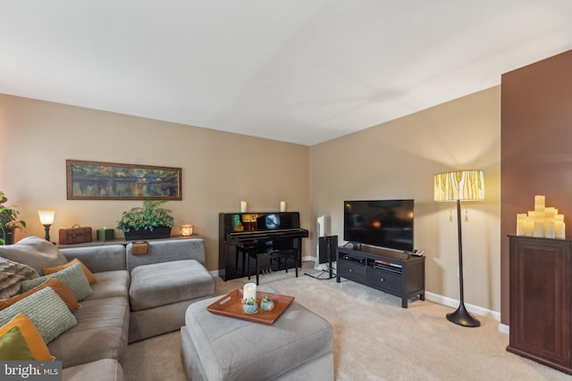 800 S Charles St, Baltimore, MD 21230 - living room featuring light colored carpet and baseboards